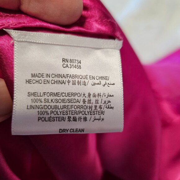 BCBG MAXAZRIA Hot Pink Ruffled mini dress size 6 - Picture 13 of 15